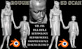 fix mesh repair 3d scan cleanup stl, 3mf edit 3d head file rhino 3d model
