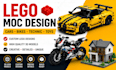 create custom lego moc lego car and technic designs