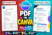 convert PDF, word, or document into editable canva templates