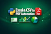do excel automation with python for data cleaning and PDF reports