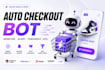 build custom auto checkout bot, restock monitor, auto shopping bot, pokemon bot