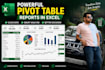 split excel data into multiple sheets and create pivot table