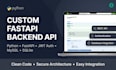 build a custom fastapi rest API