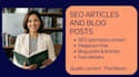 write SEO articles and blog posts