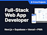 build a full stack web app with supabase and vercel