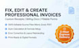 professionally editable and create any invoice, receipt, billing doc