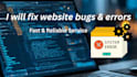 fix HTML CSS bugs and maintain your website