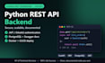 develop python rest api backend with django rest framework and fastapi
