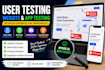 test your website like a real user and provide detailed UX feedback, bug reports