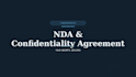 draft a strong nda or confidentiality agreement