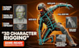 do custom 3d character rigging in blender