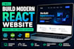 build modern react website