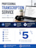 transcribe audio and video fast and accurately