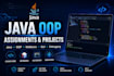 do java oop assignments, lab tasks, and bug fixing