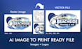vectorize your ai image or logo to print ready vector file