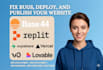 fix and deploy lovable, v0 vercel replit base44 vibe website