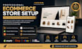 do ecommerce store setup, website design, etsy shop setup, ebay account creation