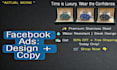 design facebook ads and write ad copy