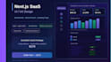 design a next js saas dashboard, admin panel and landing page UI UX