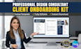 design consultant client onboarding kit canva template editable