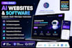 build ai website, ai saas software, chatbot, automation web app