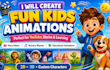 create awesome 3d animations for kids