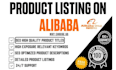 do alibaba product listing