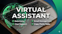 be your professional virtual assistant for data entry and chat support