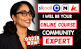 setup skool community skool online course skool online community skool manager