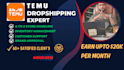 be your temu dropshipping VA, temu store manager virtual asisstant