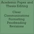 edit and revise academic papers and thesis