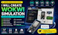 create wokwi simulation and wiring for arduino esp32 projects