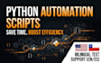 write custom python scripts for automation and data tasks