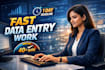 than 40 wpm skills and having skills in python java and cpp
