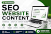 write SEO website content for homepage, about us and service pages