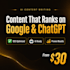 write ai optimized SEO content that ranks on google and chatgpt