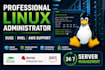 provide linux system administration support for suse and rhel