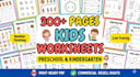 provide a 300 preschool kids worksheets bundle