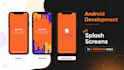 design animated splash and onboarding screen for android app
