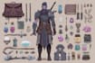 draw your dnd character and items