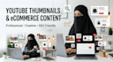 create clickable youtube thumbnails and ecommerce content