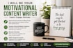 write motivational content social media post and captions