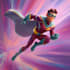 illustrate a superhero comic cover art
