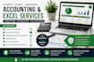 do excel data entry and accounting tasks