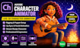 animate 2d characters using adobe character animator