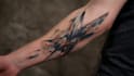 custom an abstract black tattoo design