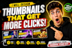 design professional youtube thumbnails with high CTR