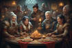 make a dnd party character and illustartion
