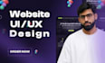 create figma landing page ui ux , website ui ux design