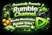 targeted promote rumble channel, rumble monetization, rumble views and subs
